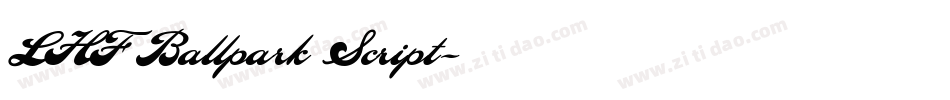 LHF Ballpark Script字体转换